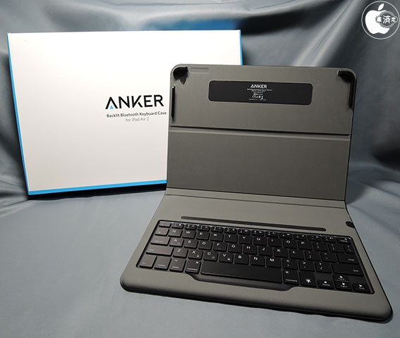 アンカー ジャパンのipad Air 2用バックライト付きキーボード搭載カバー Anker Bluetooth Folio Keyboard Case For Ipad Air 2 を試す アクセサリ Macお宝鑑定団 Blog 羅針盤