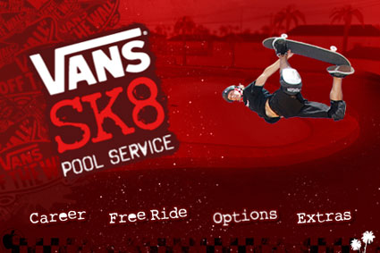 スケートボードゲームアプリ Vans Sk8 Pool Service を試す Iphone App Store Macお宝鑑定団 Blog 羅針盤