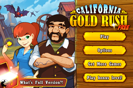 埋蔵金掘り当てアクションゲームアプリ California Gold Rush Free を試す Iphone App Store Macお宝鑑定団 Blog 羅針盤