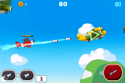 飛行機シューティングゲームアプリ Aero Wings Lite を試す Iphone App Store Macお宝鑑定団 Blog 羅針盤