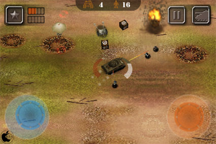 戦車戦ゲームアプリ Great Tank War を試す Iphone App Store Macお宝鑑定団 Blog 羅針盤