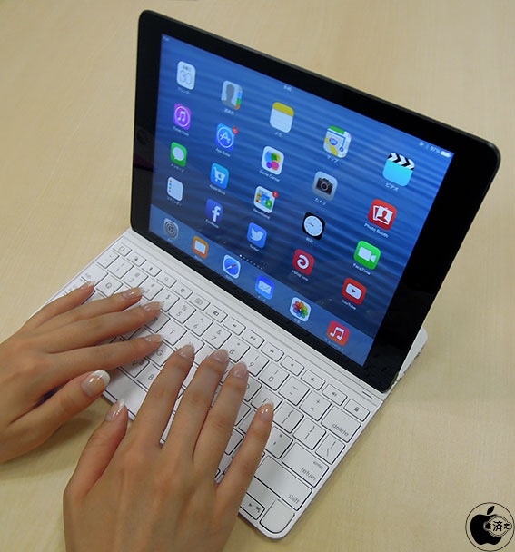 Apple Store、ロジクールのiPad Air 2用保護カバー＆スタンド付キーボード「Logicool Ultrathin Magnetic  clip-on keyboard cover for iPad Air 2」を販売開始 | アクセサリ | Mac OTAKARA