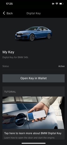 apple watch bmw digital key