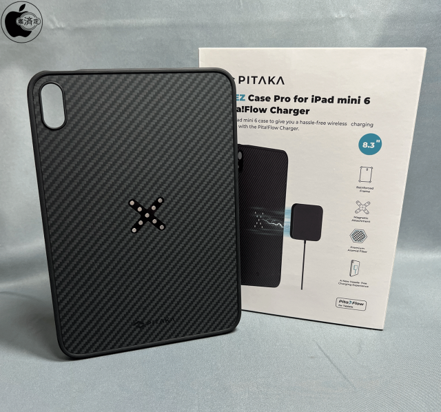 PITAKAのiPad mini (6th Generation)用マグネット充電対応耐衝撃ケース 