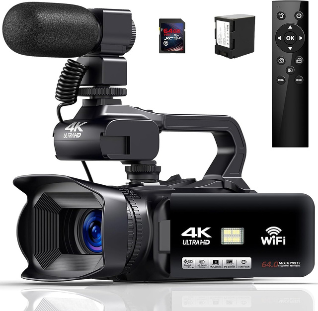 Amazon、Spikenardのデジタル4Kビデオカメラレコーダー「DV074-NBEU30 